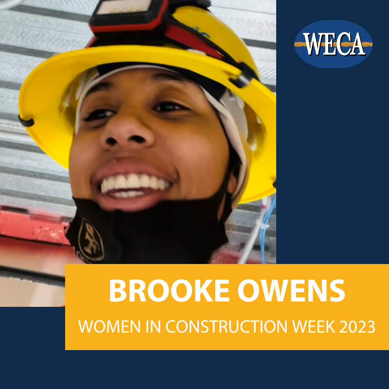WECA Electrician Trainee Brooke Owens