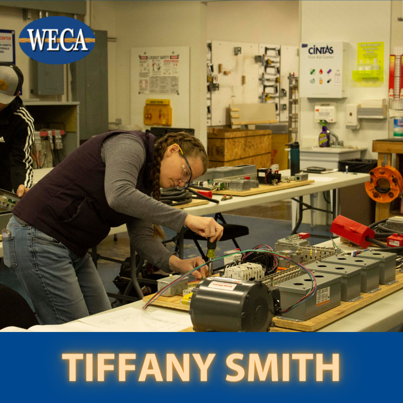 WECA Electrician Trainee Tiffany Smith