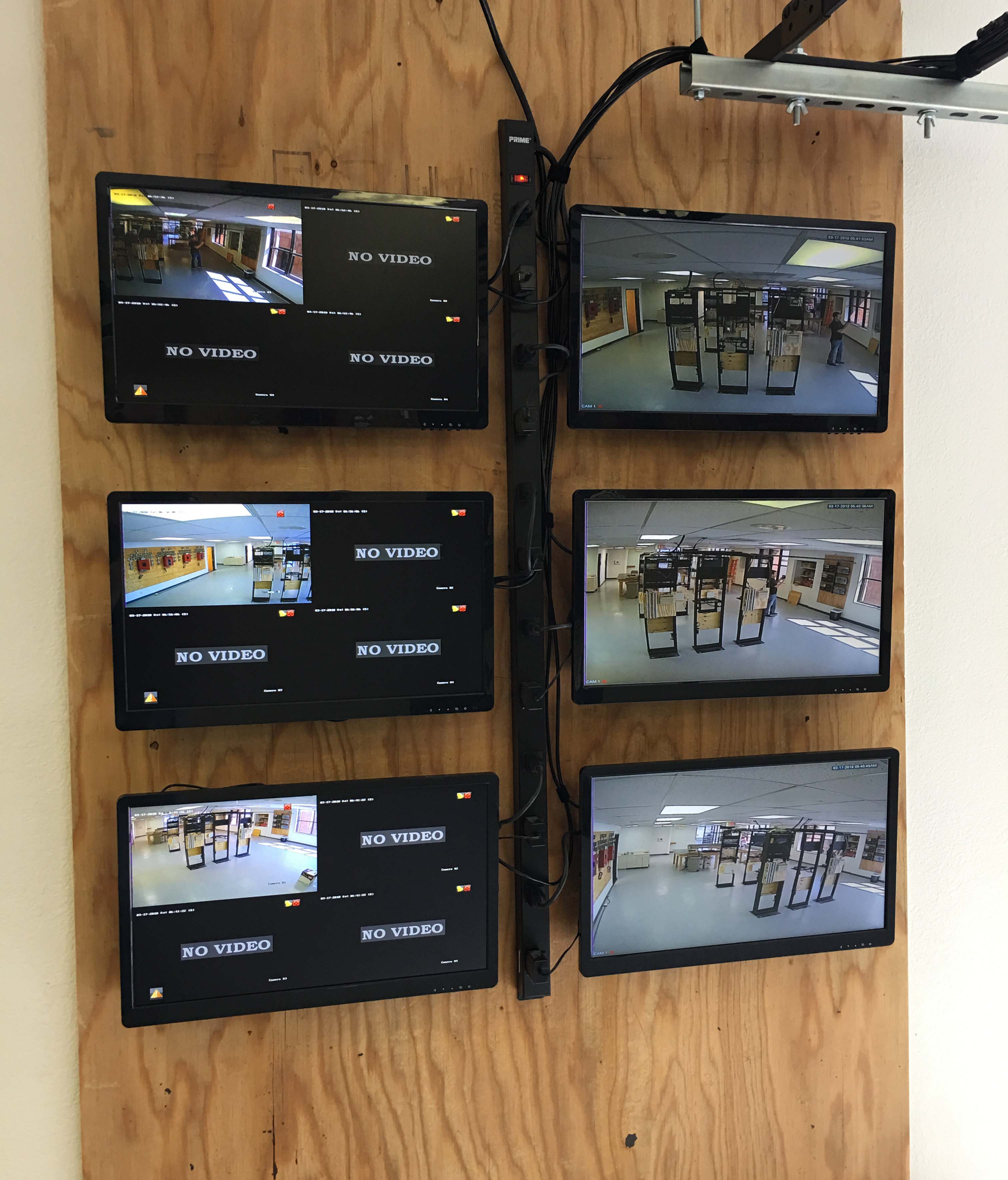 CCTV Monitors at San Diego Training Facility