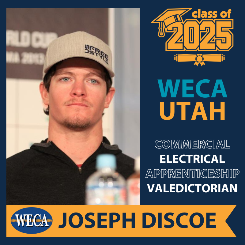 WECA Utah Valedictorian Joseph Discoe 
