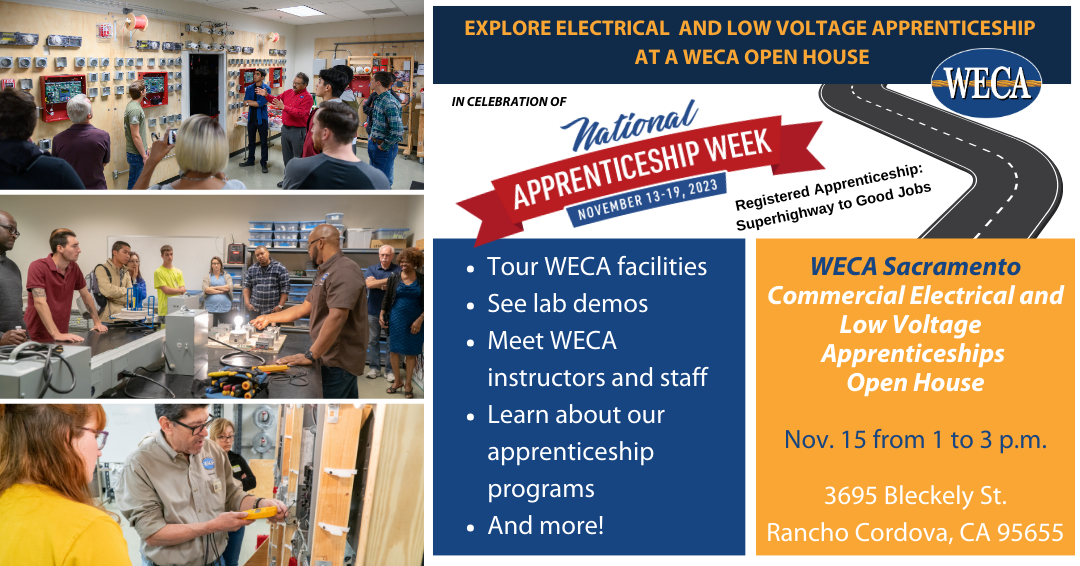 WECA Sacramento Apprenticeship Open House NAW Week 2023
